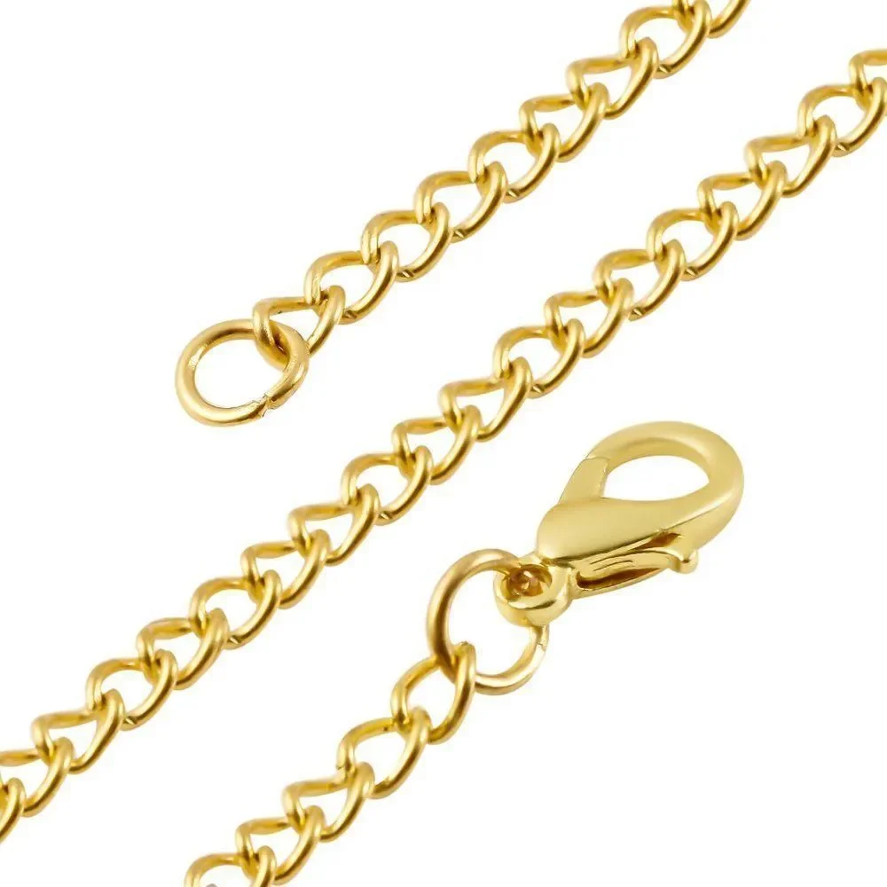 STRADA Labrador Pocket Watch in Goldtone with Chain 31 Inches